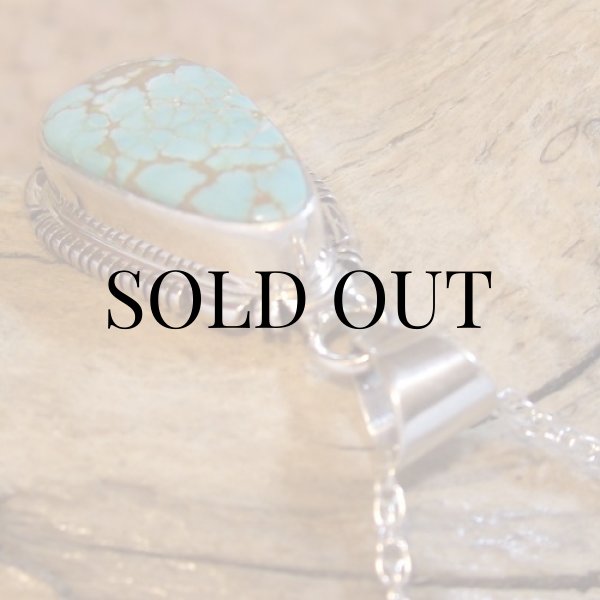 画像4: ナバホ族:キングマナッサ ターコイズ ペンダント (4)