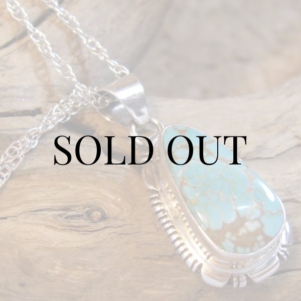 画像5: ナバホ族:キングマナッサ ターコイズ ペンダント (5)