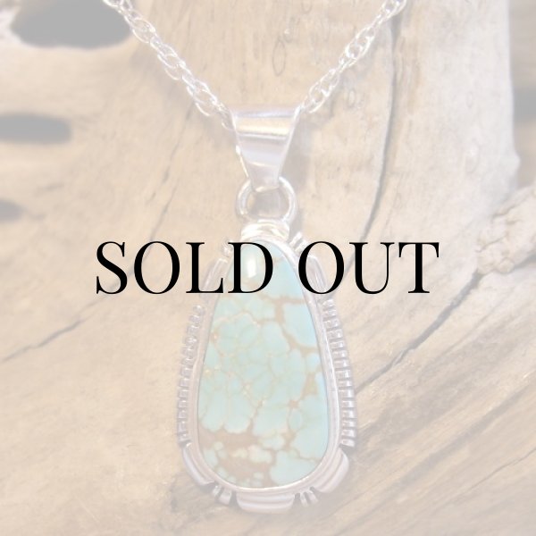 画像3: ナバホ族:キングマナッサ ターコイズ ペンダント (3)