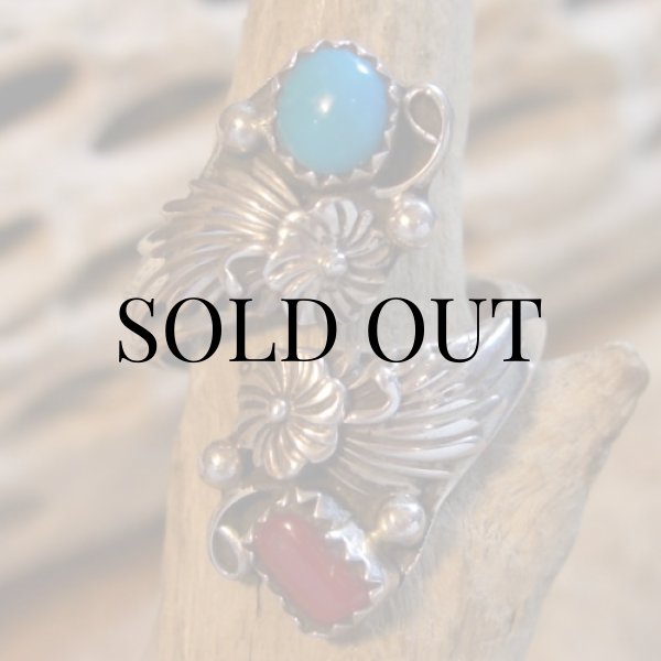 画像2: ナバホ族：フリーサイズ リング 14号 (2)