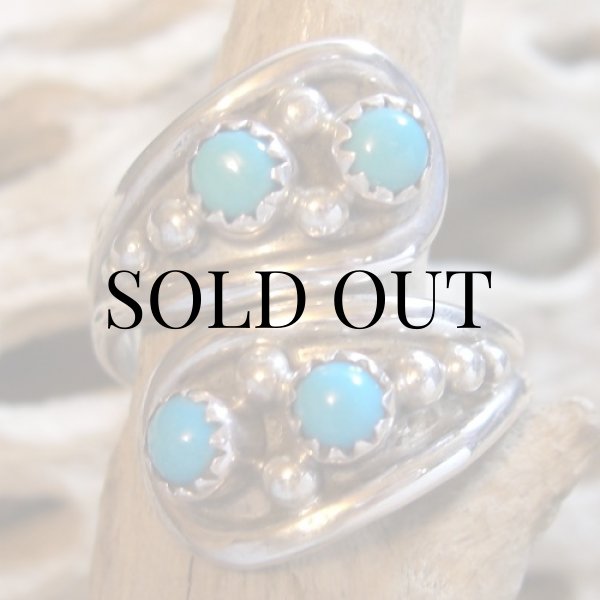 画像2: ナバホ族：フリーサイズ リング 15号 (2)