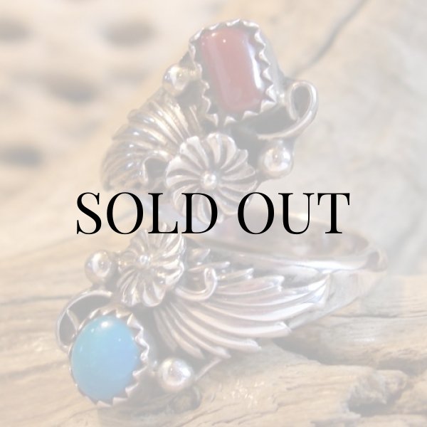 画像4: ナバホ族：フリーサイズ リング 14号 (4)