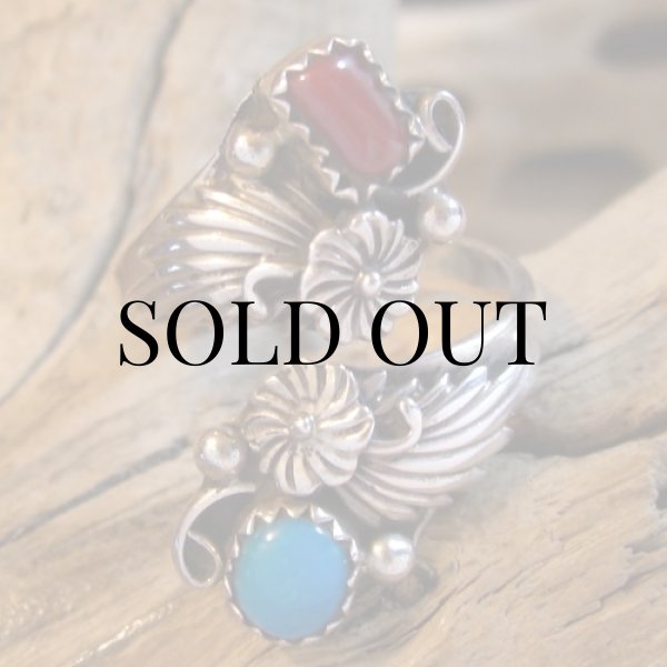 画像5: ナバホ族：フリーサイズ リング 14号 (5)