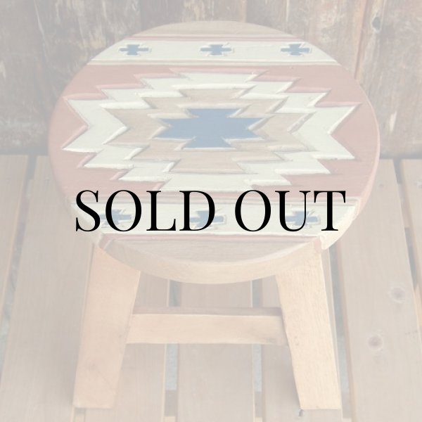 画像2: 人気のチマヨ柄のスツール（椅子） (2)
