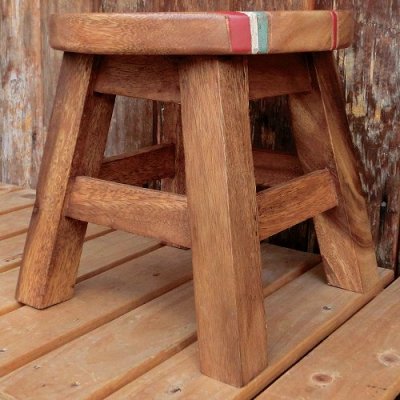 画像2: 人気のチマヨ柄のスツール（椅子）