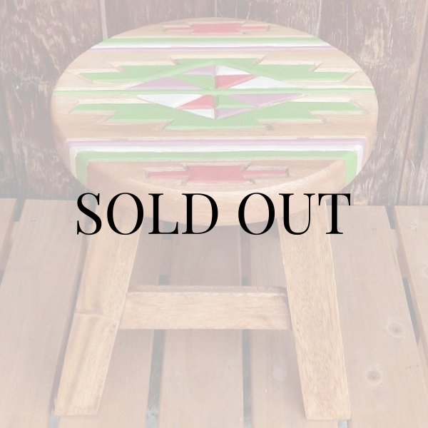 画像2: 人気のチマヨ柄のスツール（椅子） (2)