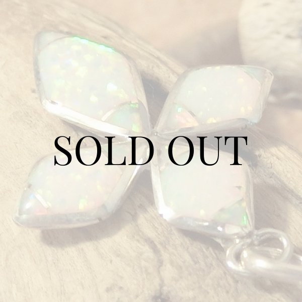 画像5: ズニ族：オパール クロスデザイン ペンダント (5)