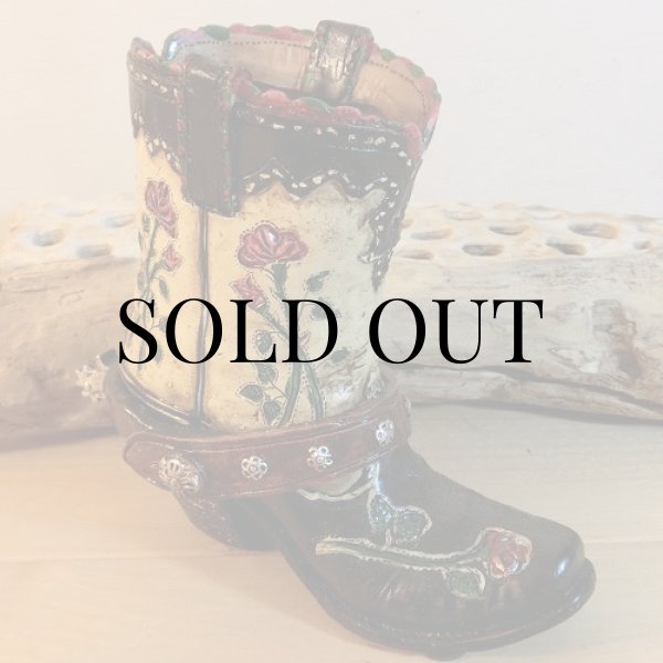 画像2: リアルなカウボーイブーツの 『ペン立て』（PenStand） (2)