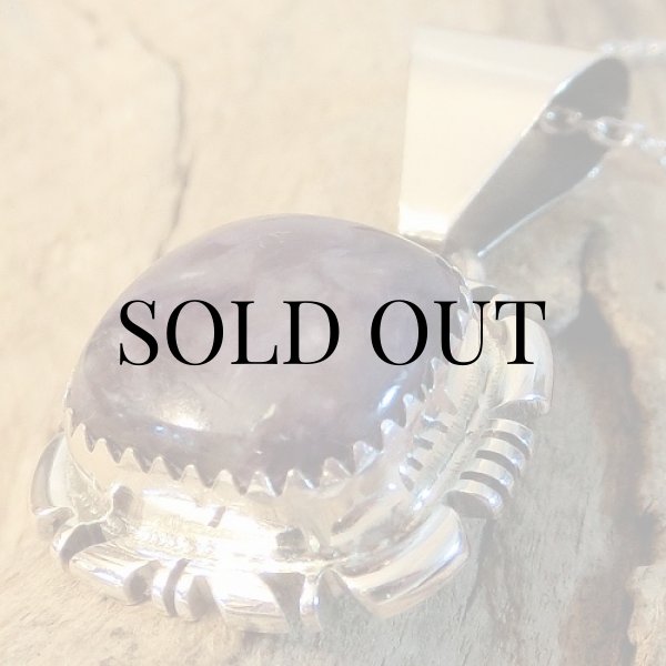 画像5: ナバホ族：チャロアイト スクエア ペンダント (5)