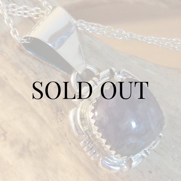 画像2: ナバホ族：チャロアイト スクエア ペンダント (2)