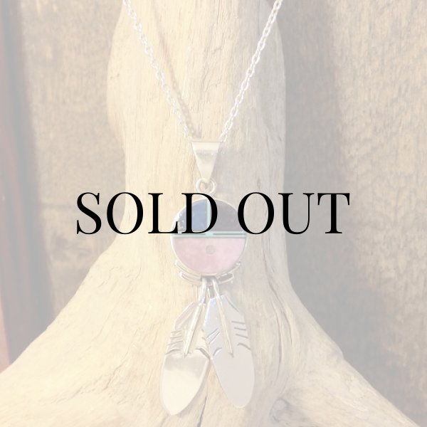 画像3: ズニ族：サンフェイス インレイ ペンダント (3)