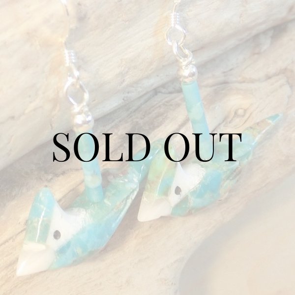 画像2: ズニ族：バード フェティッシュ ピアス (2)