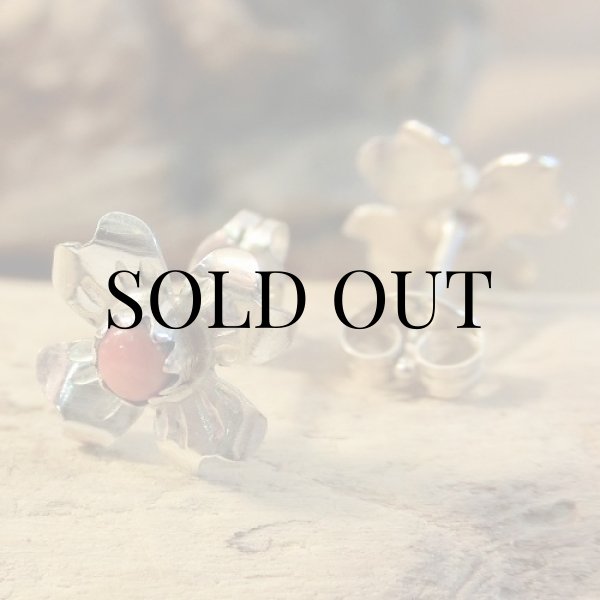 画像4: ナバホ族：フラワーモチーフ ピアス (4)