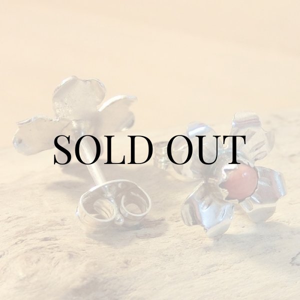 画像5: ナバホ族：フラワーモチーフ ピアス (5)