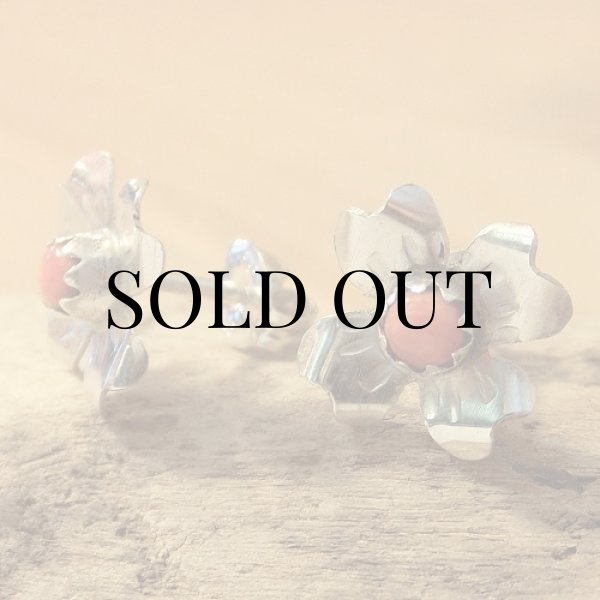 画像3: ナバホ族：フラワーモチーフ ピアス (3)