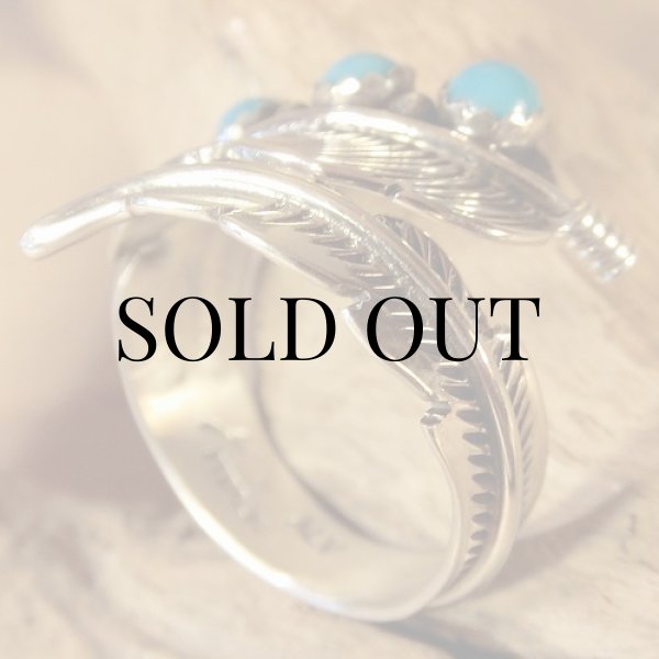 画像5: サンフェリペ プエブロ族：フリーサイズ リング 1７号 (5)