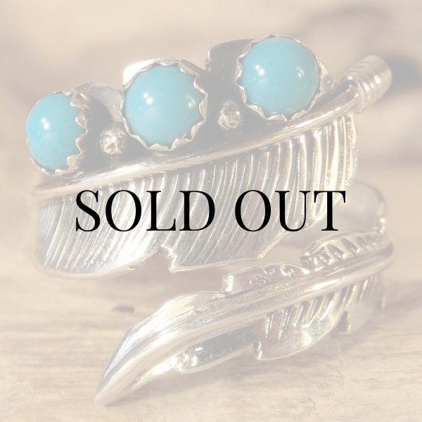 画像2: サンフェリペ プエブロ族：フリーサイズ リング 1７号 (2)