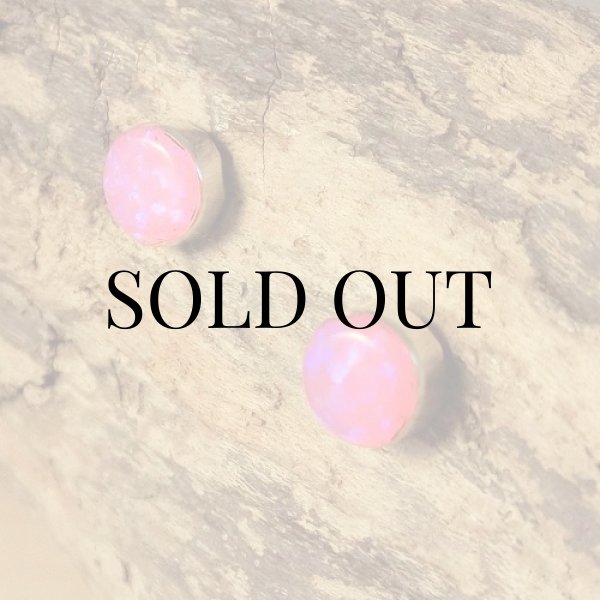 画像3: ナバホ族：オパール ドット ピアス (3)