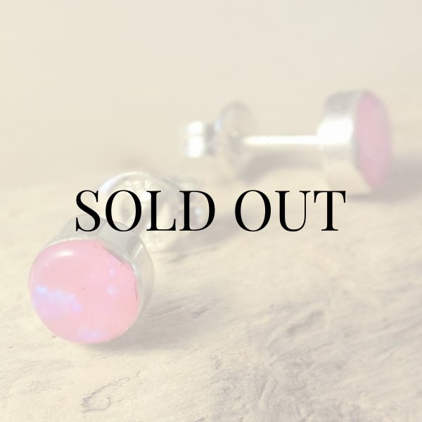 画像4: ナバホ族：オパール ドット ピアス (4)