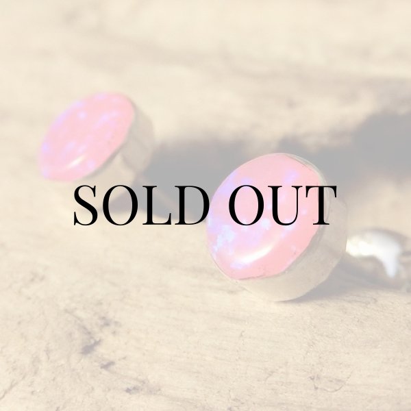 画像5: ナバホ族：オパール ドット ピアス (5)