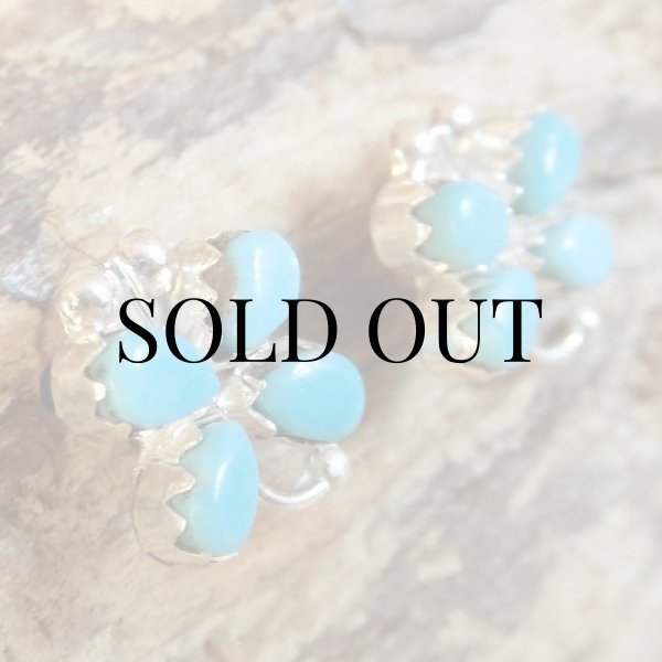 画像2: ナバホ族：ターコイズ付き ドラゴンフライ ピアス (2)