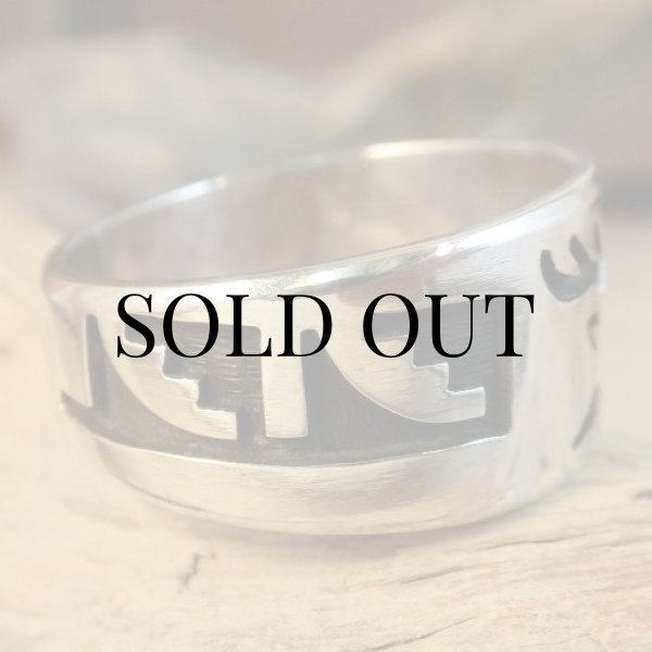 画像4: ホピ族：ディア（鹿）デザイン リング　28号 (4)