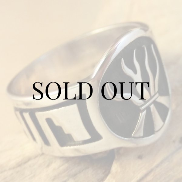 画像3: ホピ族：トーチデザイン リング　17号 (3)