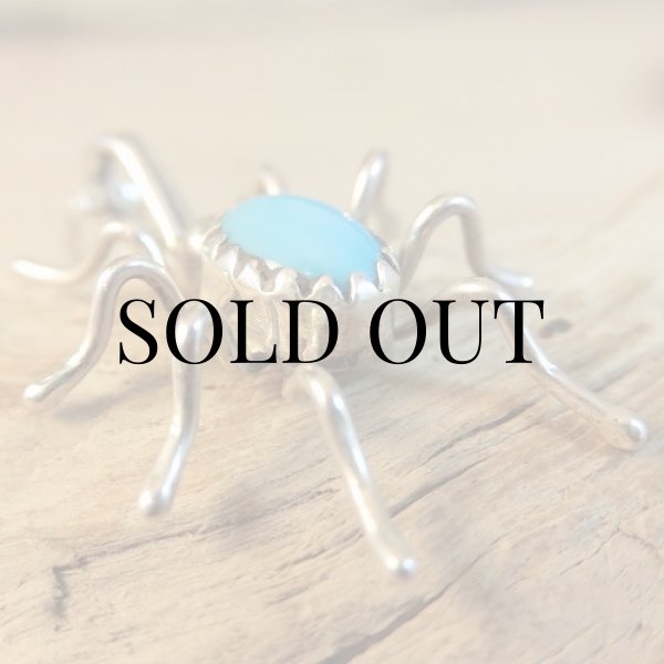 画像5: ナバホ族：スパイダー（クモ)モチーフ ペンダント (5)