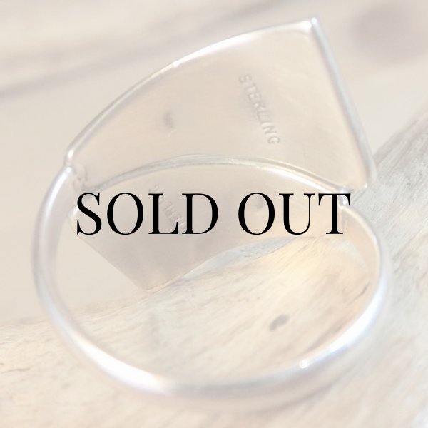 画像5: ナバホ族：ターコイズ付き フリーサイズリング (5)