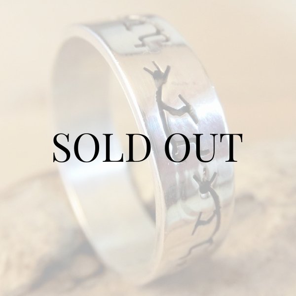 画像5: ナバホ族：ココペリ モチーフ リング (5)