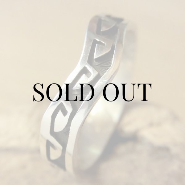 画像4: ホピ族：ウォーターウエイブ デザイン リング (4)