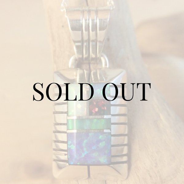 画像2: ナバホ族：チェスターベナリー ペンダント トップ (2)