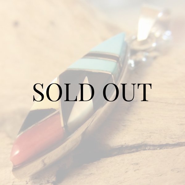 画像6: ズニ族：キャットアイ型 マルチインレイ ペンダント (6)