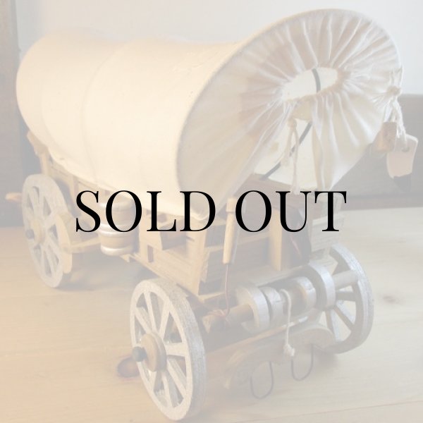 画像2: 木製ミニチュア『幌馬車（カバードワゴン）』 (2)