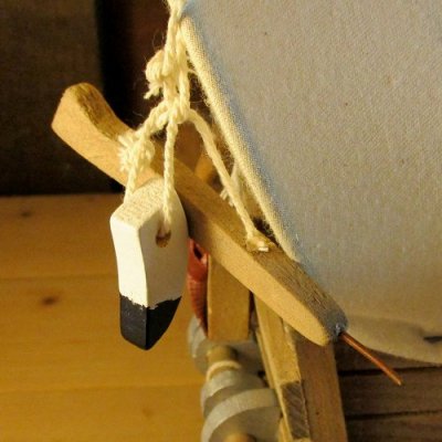 画像1: 木製ミニチュア『幌馬車（カバードワゴン）』