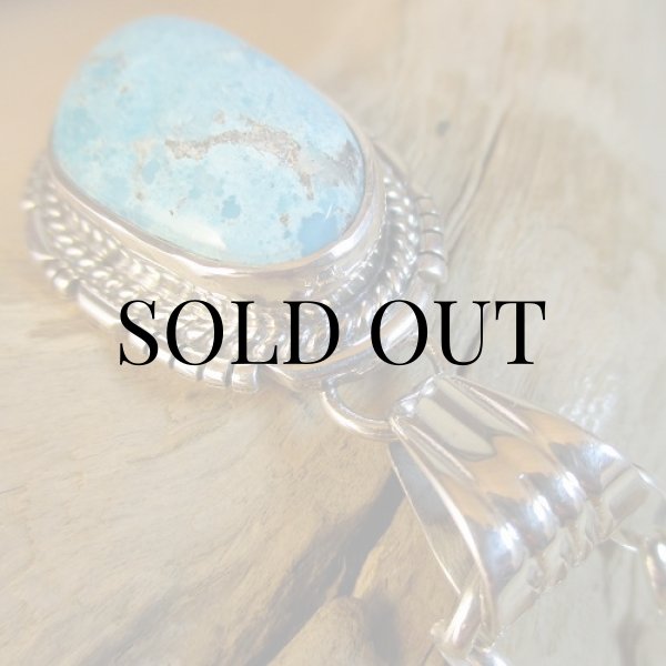 画像6: ナバホ族:サニーサイド ターコイズ ペンダント (6)