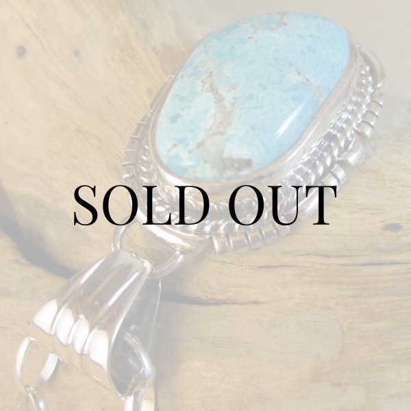 画像5: ナバホ族:サニーサイド ターコイズ ペンダント (5)