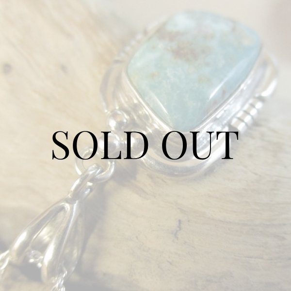 画像4: ナバホ族：ロイストン ターコイズ ペンダント (4)