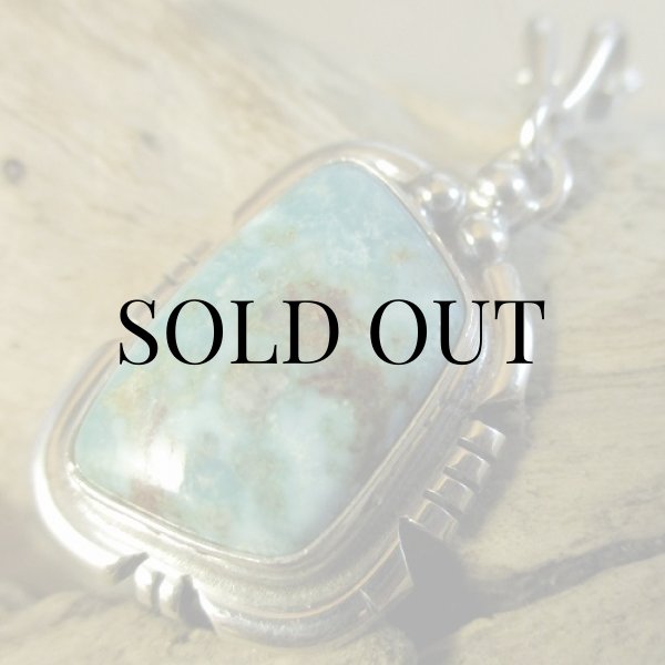 画像7: ナバホ族：ロイストン ターコイズ ペンダント (7)