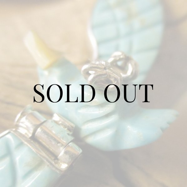 画像10: ナバホ族：ターコイズ イーグル チョーカー (10)