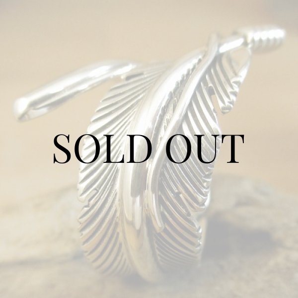 画像4: ナバホ族：Harvey Mace フェザー フリーサイズリング (4)