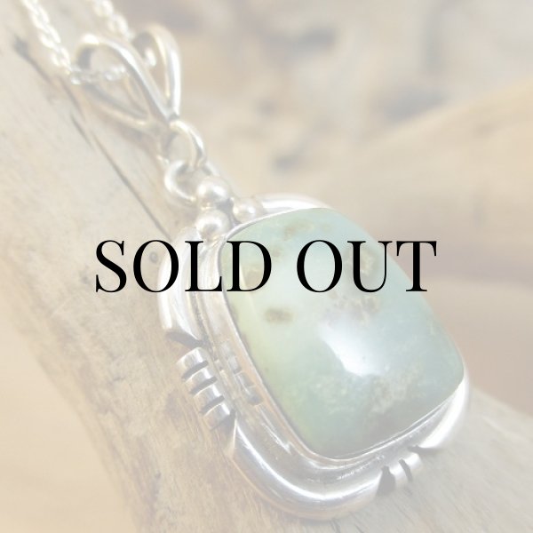 画像3: ナバホ族：ロイストン ターコイズ ペンダント (3)