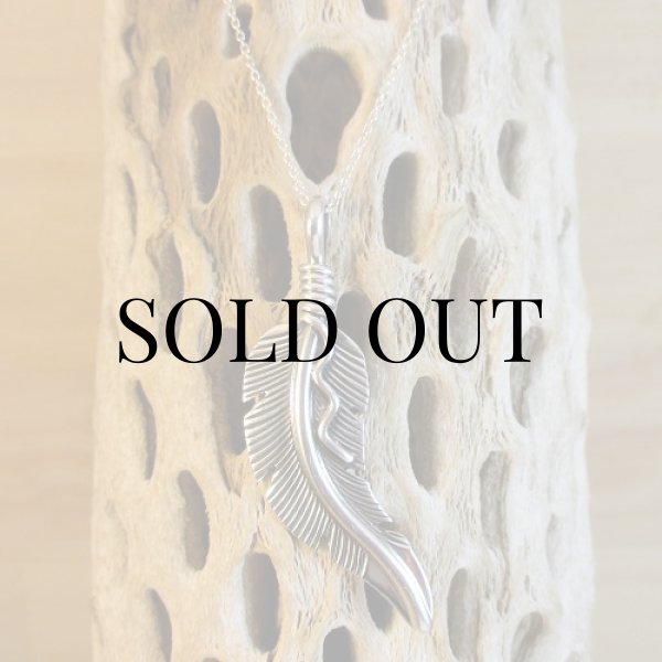 画像8: ナバホ族：Joe Mace フェザー ペンダントトップ (8)