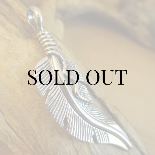 画像3: ナバホ族：Joe Mace フェザー ペンダントトップ (3)