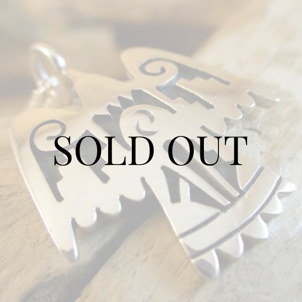 画像7: ホピ族：Sparky Masawytewa イーグルモチーフ ペンダント (7)