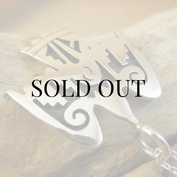 画像5: ホピ族：Sparky Masawytewa イーグルモチーフ ペンダント (5)