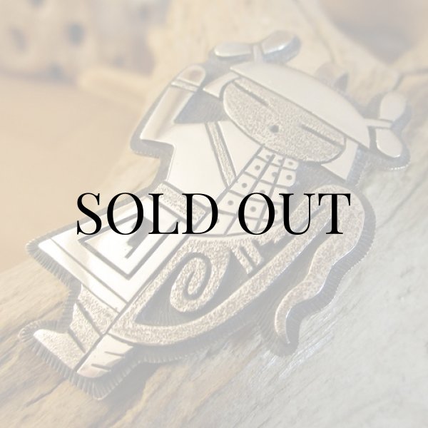 画像6: ホピ族：Berra Tawahongva コーンメイデンモチーフ ペンダント (6)