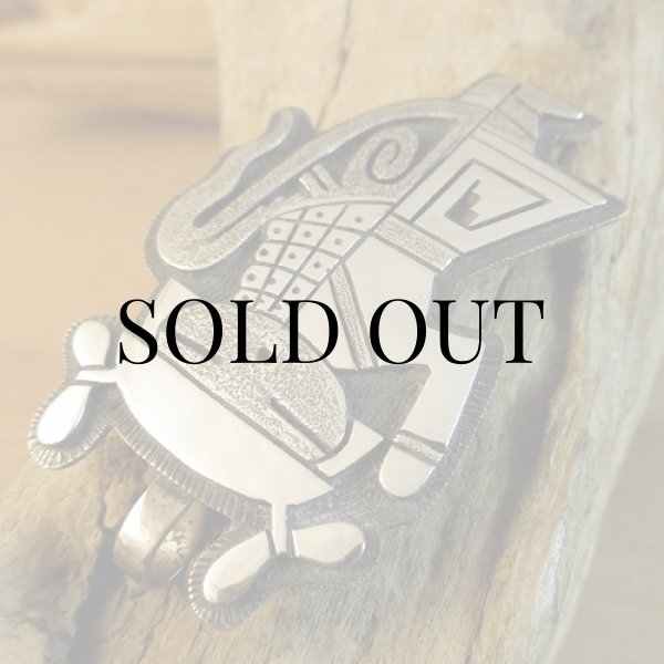 画像4: ホピ族：Berra Tawahongva コーンメイデンモチーフ ペンダント (4)