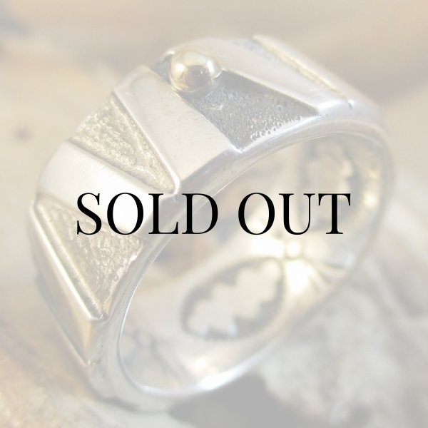 画像5: ナバホ族：Michael Roanhorse コンテンポラリーデザイン リング (5)