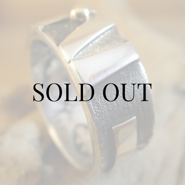 画像7: ナバホ族：Michael Roanhorse コンテンポラリーデザイン リング (7)